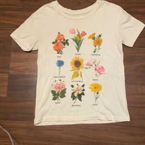 XS beige Fifth Sun graphic T-shirt